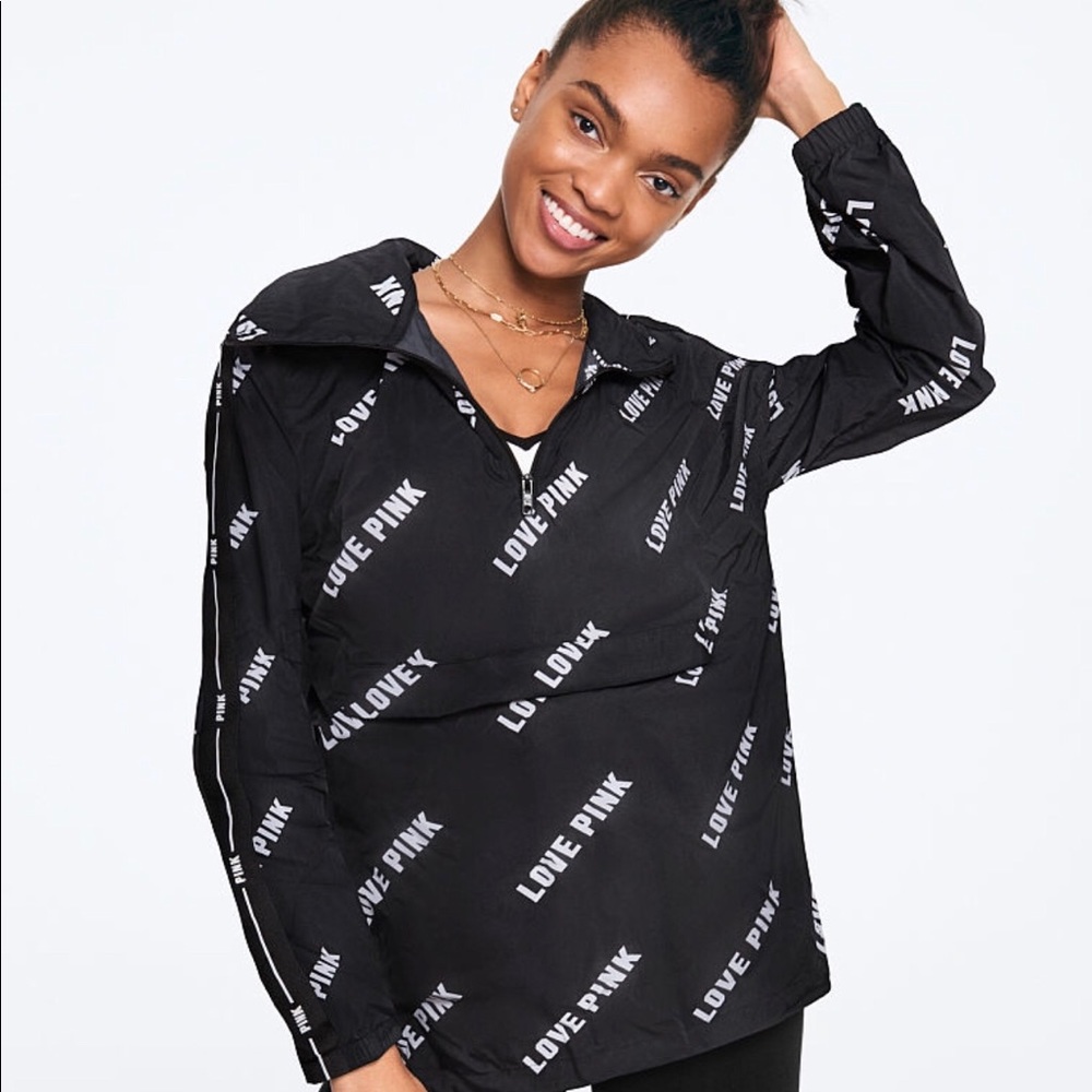 NEW‼️ VICTORIA’S SECRET PINK HALF ZIP ANORAK